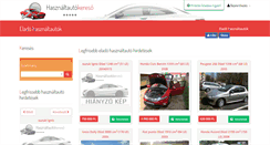 Desktop Screenshot of hasznaltautokereso.hu